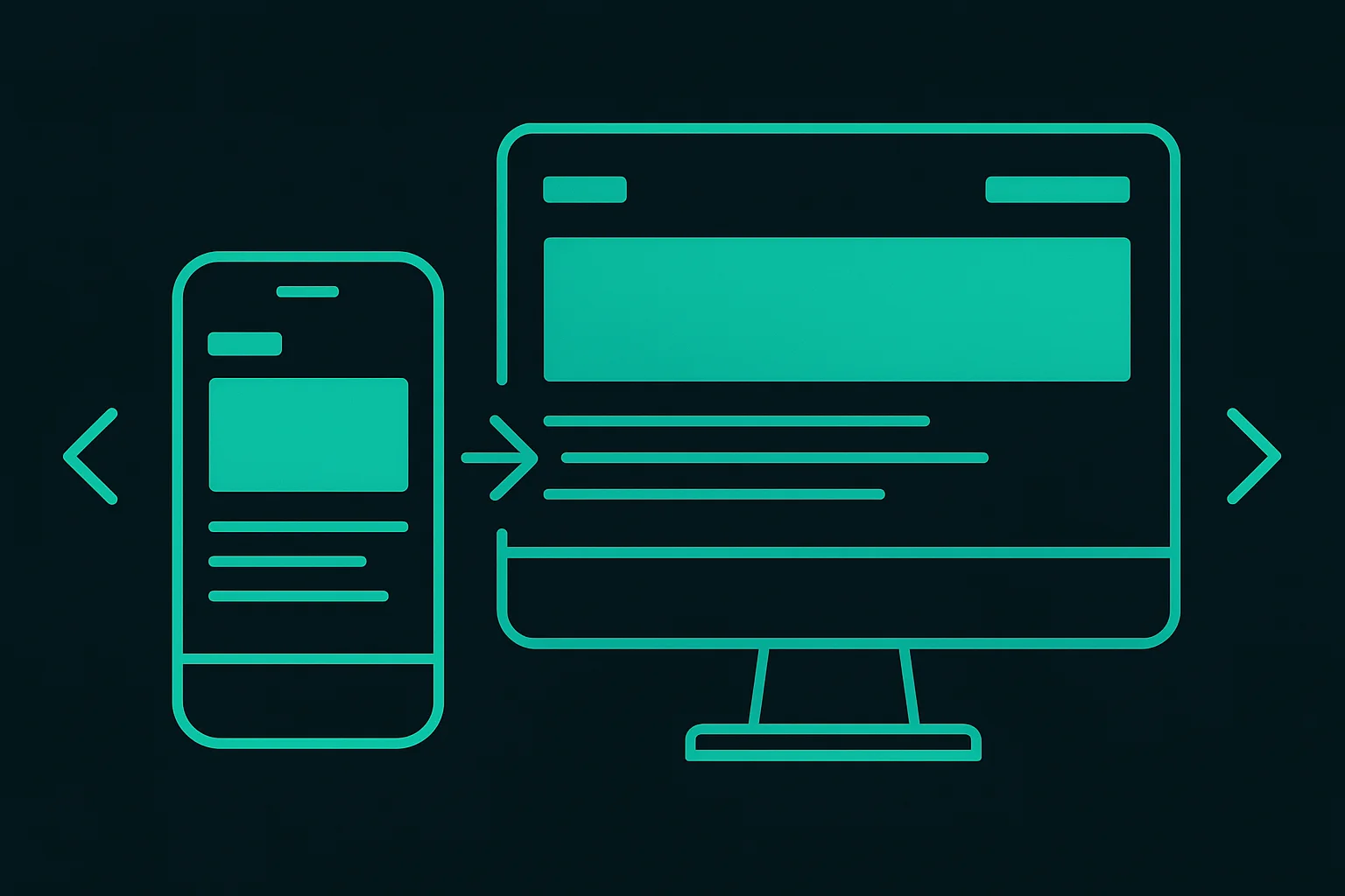Mobile-friendly website illustration